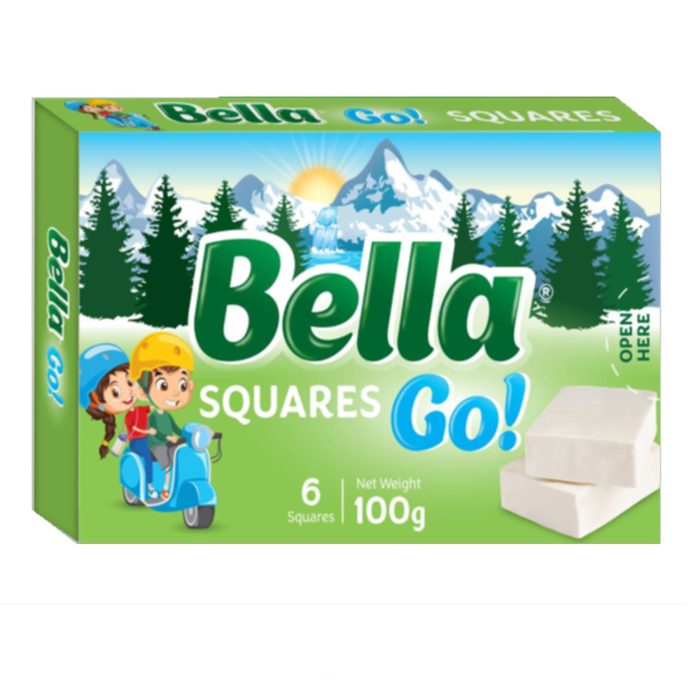 BELLA GO SQUARE CHEESE 6 PCS