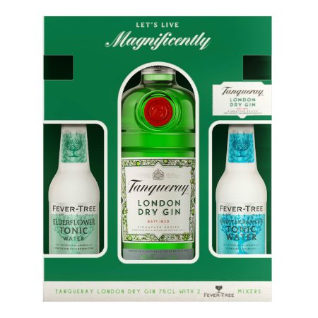 TANQUERAY LONDON DRY GIN 75CL ( +2 FEVER TREE TONIC)