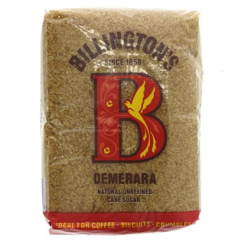 BILLINGTONS DEMERARA NATURAL UNREFINED CANE SUGAR 500G