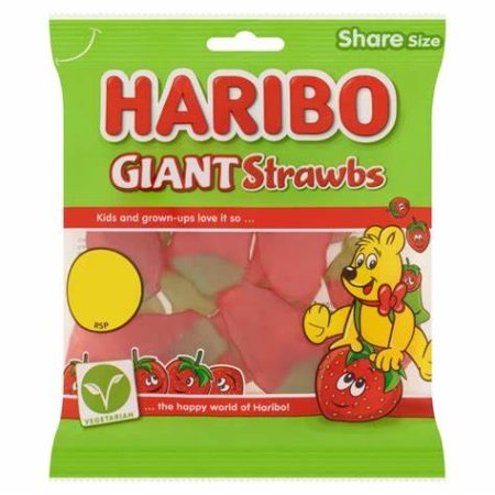 HARIBO GIANT STRAWBERRY 140G