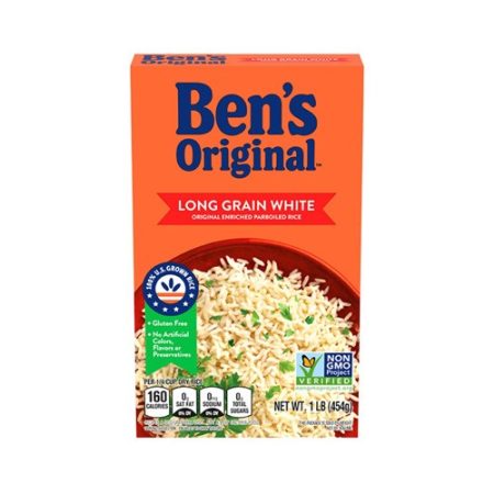 BENS ORIGINAL LONG GRAIN WHITE RICE 454G