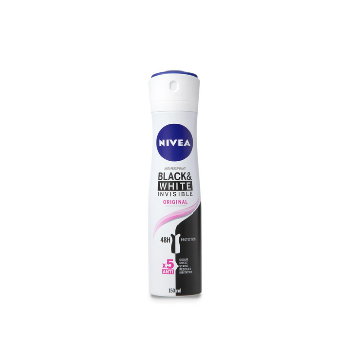 NIVEA BLACK & WHITE ORIGINAL DEODORANT FOR WOMEN 150ML