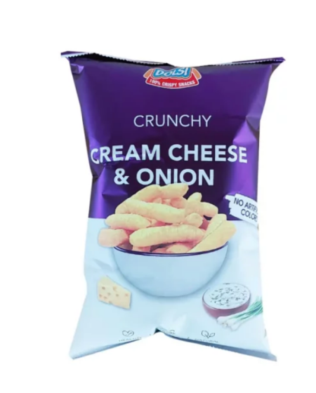 DOLSI CRISPY SNACKS CREAM CHEESE & ONION 80G