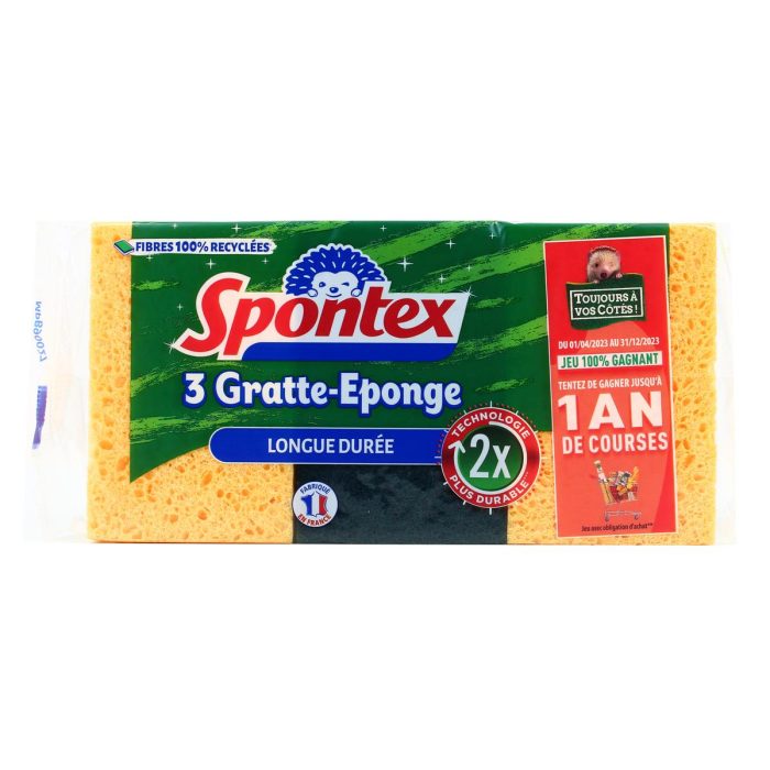 SPONTEX 3 GRATTES EPPONGES (2+1 FREE)