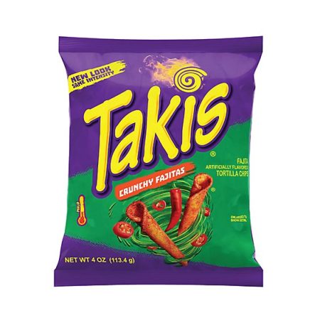 TAKIS CRUNCHY FIJITAS ROLLED TORTILLA CHIPS 4OZ