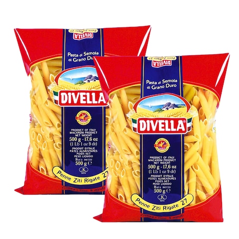 DIVELLA PENNE RIGATE 27 500G X2-25% (12)