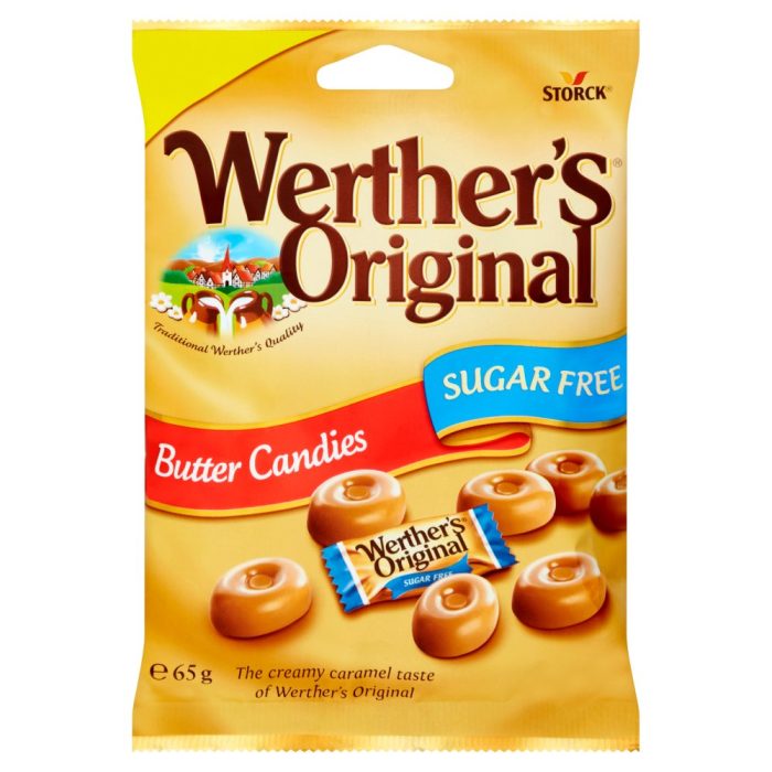 WERTHERS ORIGINAL SUGAR FREE BUTTER CANDIES 65G