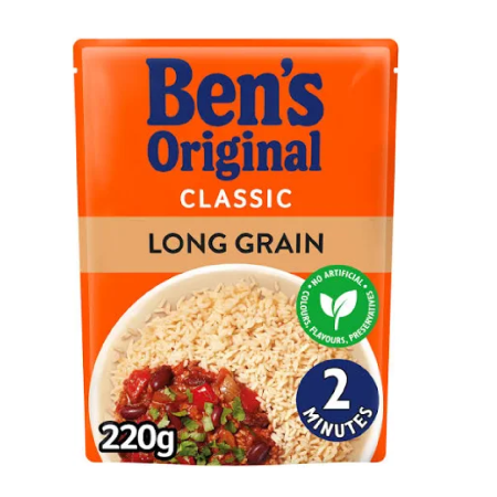 BENS ORIGINAL CLASSIC LONG GRAIN RICE 250G