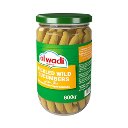 AL WADI AL AKHDAR PICKELED WILD CUCUMBERS MOKTI 600G