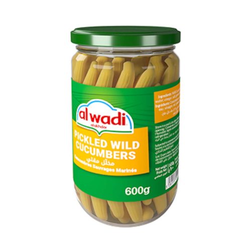 AL WADI AL AKHDAR PICKELED WILD CUCUMBERS MOKTI 600G