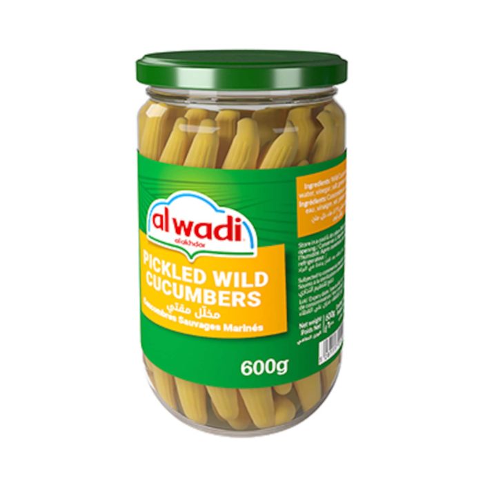 AL WADI AL AKHDAR PICKELED WILD CUCUMBERS MOKTI 600G