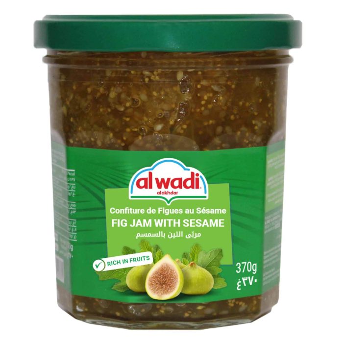 WADI AKHDAR  FIG JAM WITH SESAME 370G