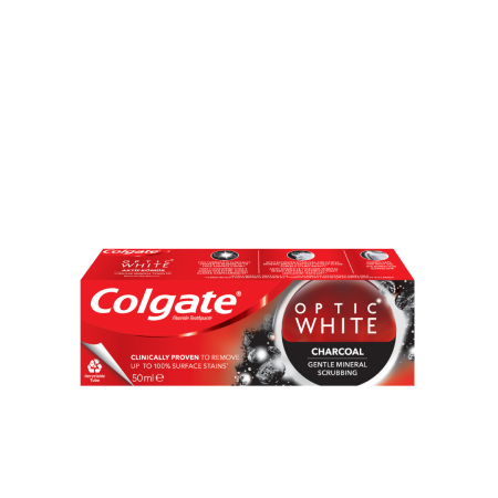 COLGATE OPTIC WHITE CHARCOAL 50ML -25%