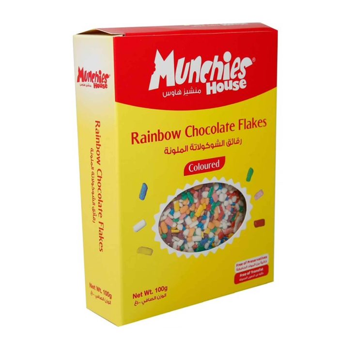 MUNCHIES RAINBOW CHOCOLATE FLAKES 100G