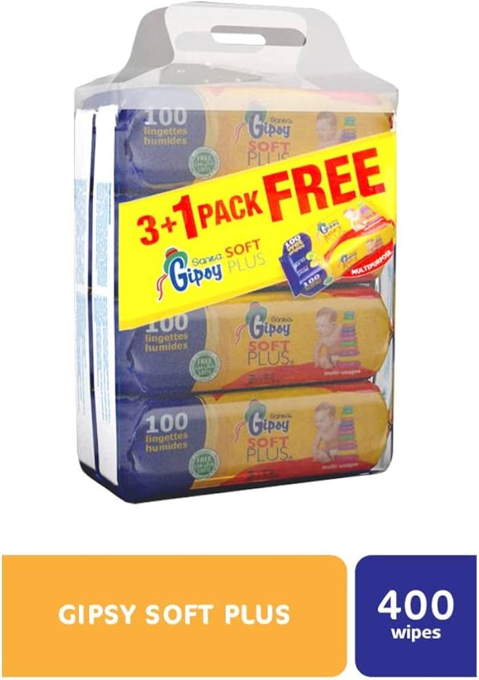 GIPSY WET WIPES X100 (3+1 FREE)