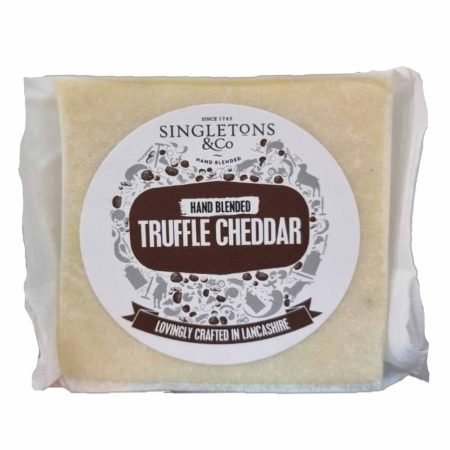 SINGLETONS WENSLEYDALE AND TRUFFLE CHEDDAR 200G