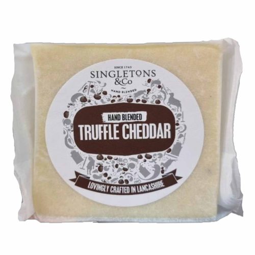 SINGLETONS WENSLEYDALE AND TRUFFLE CHEDDAR 200G