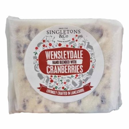 SINGLETON WENSLEYDALE AND CRANBERRIES 200G