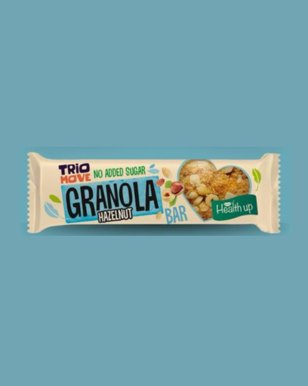 HEALTH UP TRIO MOVE GRANOLA HAZELNUT BAR SUGAR FREE 35G