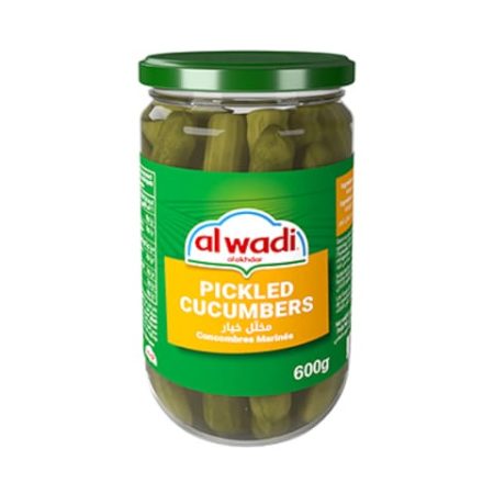 AL WADI AL AKHDAR PICKELED CUCUMBERS 600G