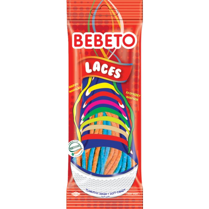 BEBETO LACES RASPBERRY MANDARINI 75G