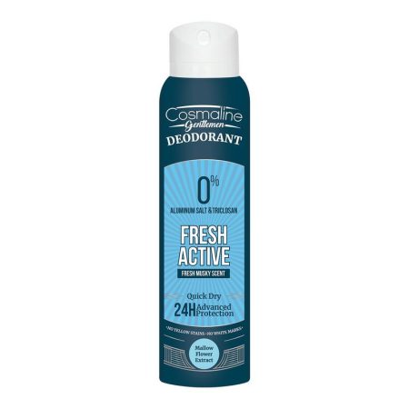COSMALINE GENTLEMEN DEODORANT FRESH ACTIVE 150ML