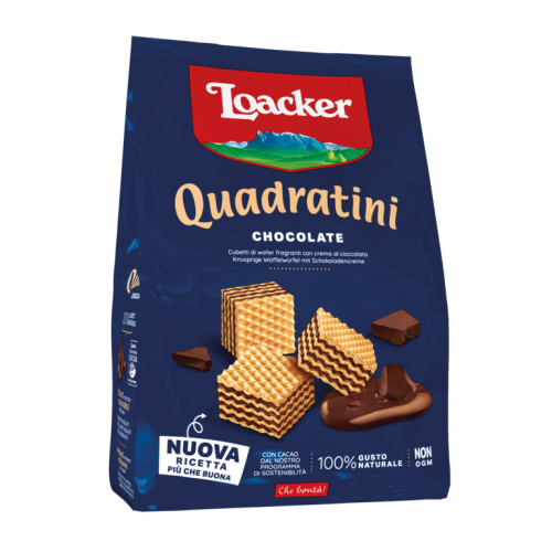 LOACKER QUADRATINI 125G CHOCOLATE