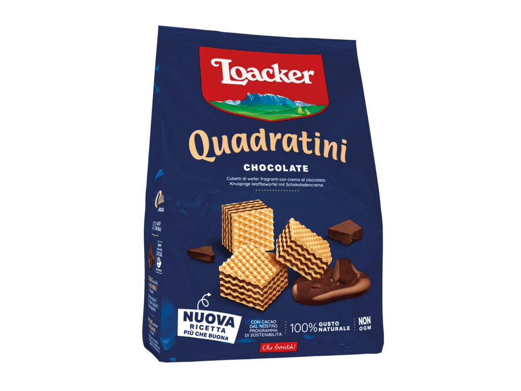 LOACKER QUADRATINI 125G CHOCOLATE