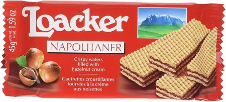 LOACKER 45G WAFER HAZELNUT
