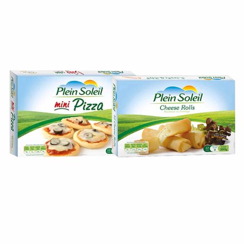PLEIN SOLEIL FREEZED CHEESE ROLL + PIZZA OFFER