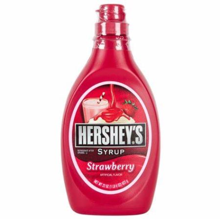 HERSHEYS SYRUP STRAWBERRY 623G