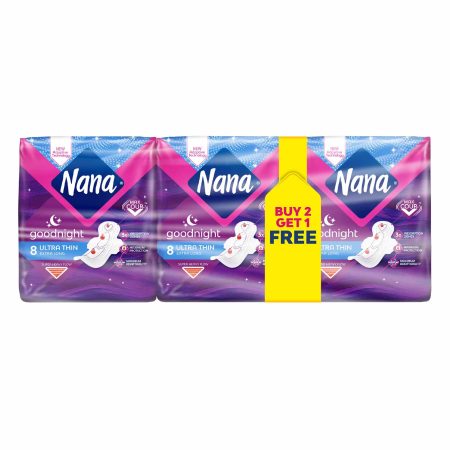 NANA ULTRA THIN LONG GOODNIGHT X8 OFFER 2+1