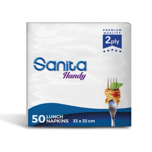 SANITA LAUNCH NAPKINS X50 2 PLY