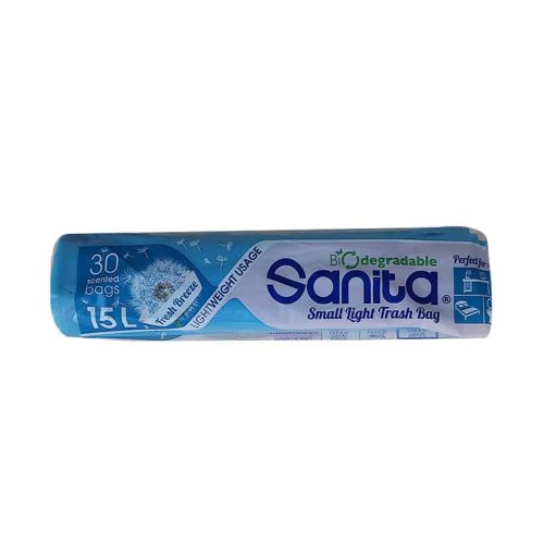 SANITA SMALL LIGHT BLUE TRASH BAGS