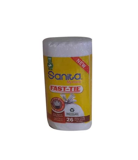 SANITAMY HOME FAST TIE SMALL WHITE BAGS