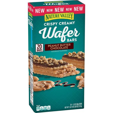 NATURE VALLEY CRISPY CREAMY WAFER BAR PEANUT BUTTER CHOCOLATE 36G
