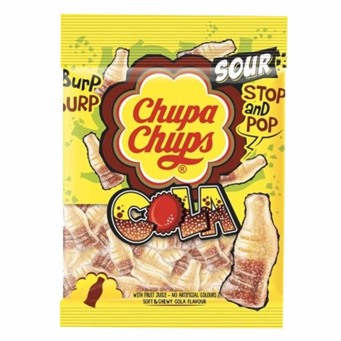 CHUPA CHUPS JELLIES SOUR COLA WITH FRUIT JUICE 90G