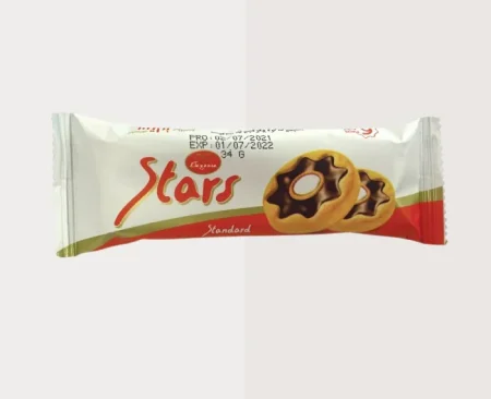STARS BISCUIT WHITE