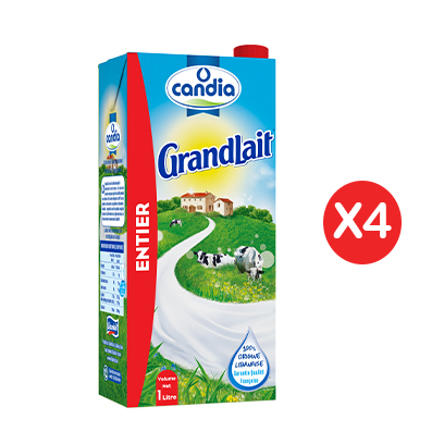 CANDIA ULTRA HEAT TREATMENT ENTIER 1L X4