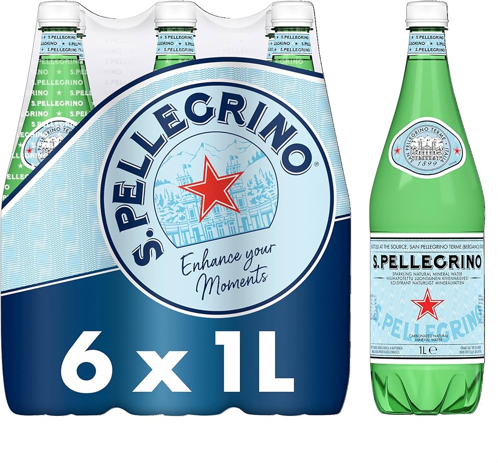 SAN PELLEGRINO SPARKLING NATURAL MINERAL WATER 1L