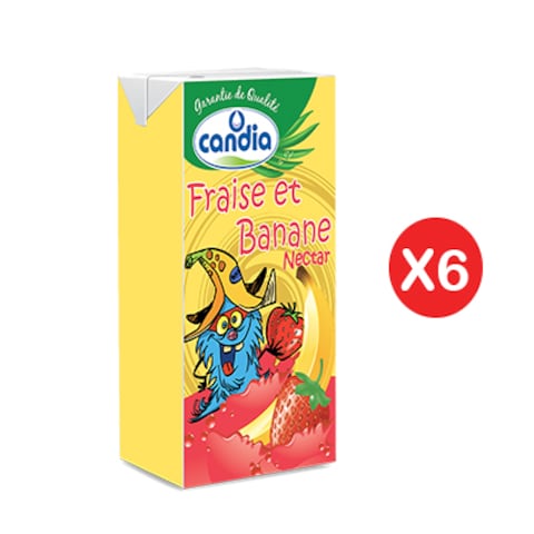 CANDIA JUS STRAWBERRY & BANANA 125ML