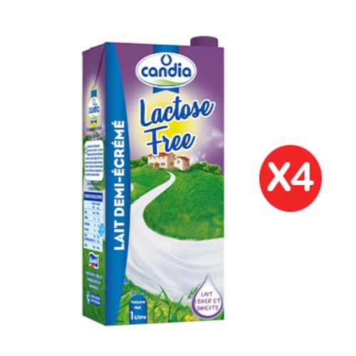 CANDIA ULTRA HEAT TREATMENT LACTOSE FREE 1L X4