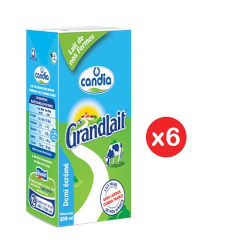 CANDIA ULTRA HEAT TREATMENT DEMI ECREME 200ML  X6
